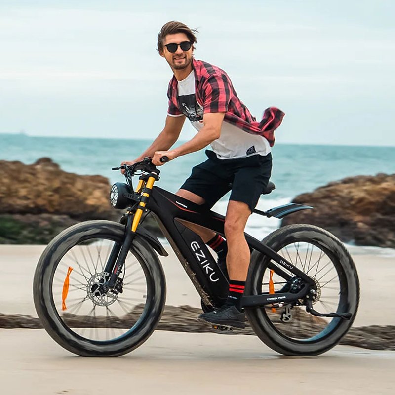 High Quality 48V 1000W Motor 17.5AH Battery Electric Mountain Bike CAN Warehouse Electric Motorcycle Ebike 100% Organic Cotton