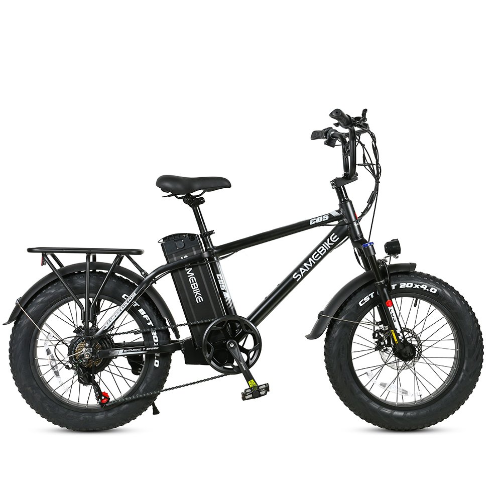 2023 new SAMEBIKE 20" 750W powerful 48V/13Ah large capacity lithium mountain fat bike electric bicycle
