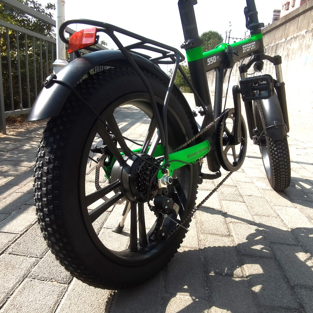 BFISPORT 250W Electric fat bike Folding High Speed electric dirt bike 20 Inch Foldable bicycle mountain bike
