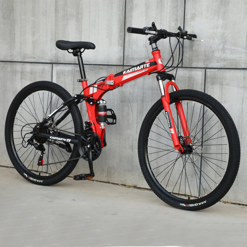 2023 Hot Sale Mountain Bike Double Wall Rims Outdoor Cycling Variable Speed Bicycle 26 Inch Folding Bike