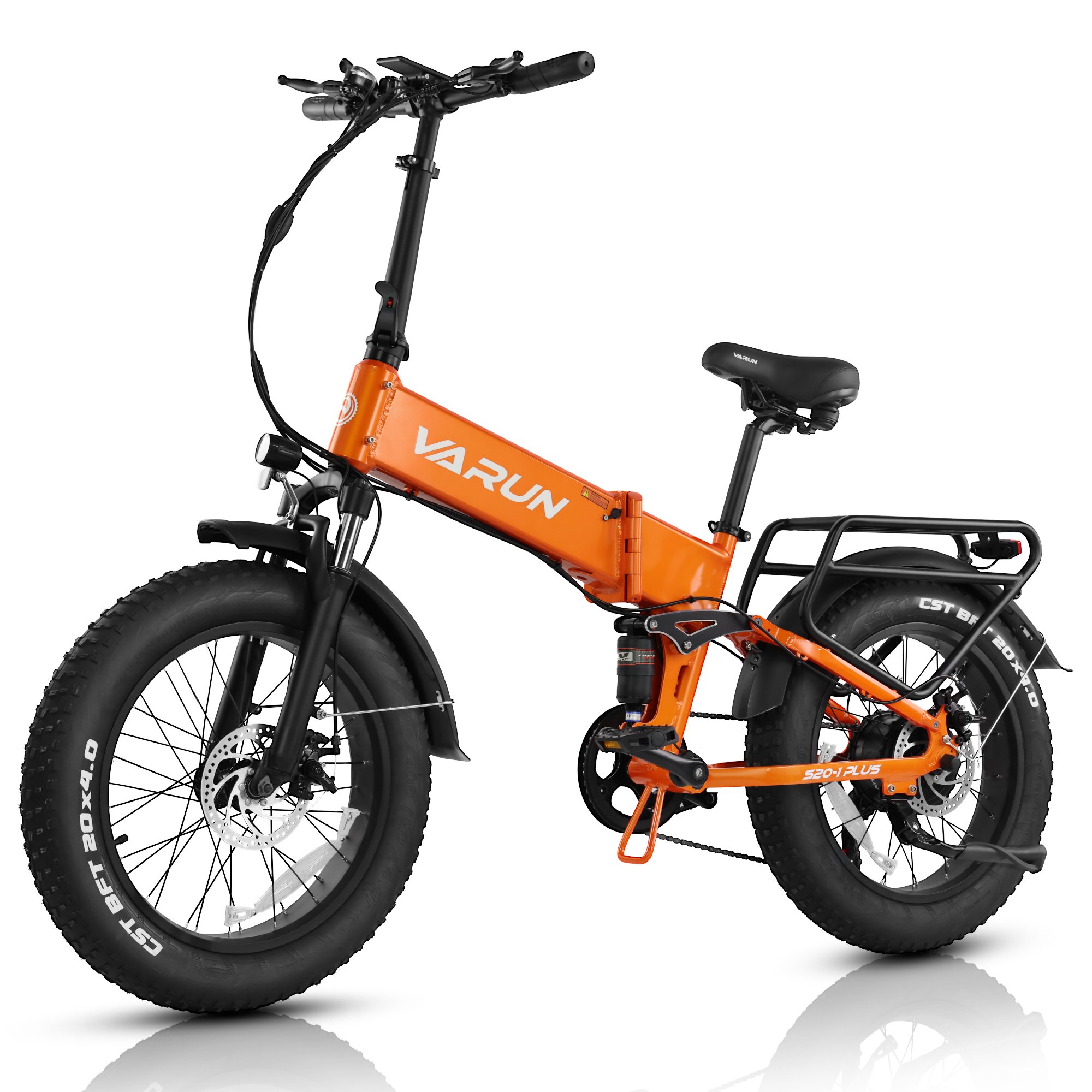 EU UK 750W Folding Electric Mountain Bike 48V 13AH SHIMANO 7 Speed Fat Tyre Foldable Ebike With Front And Rear Shock Absorber