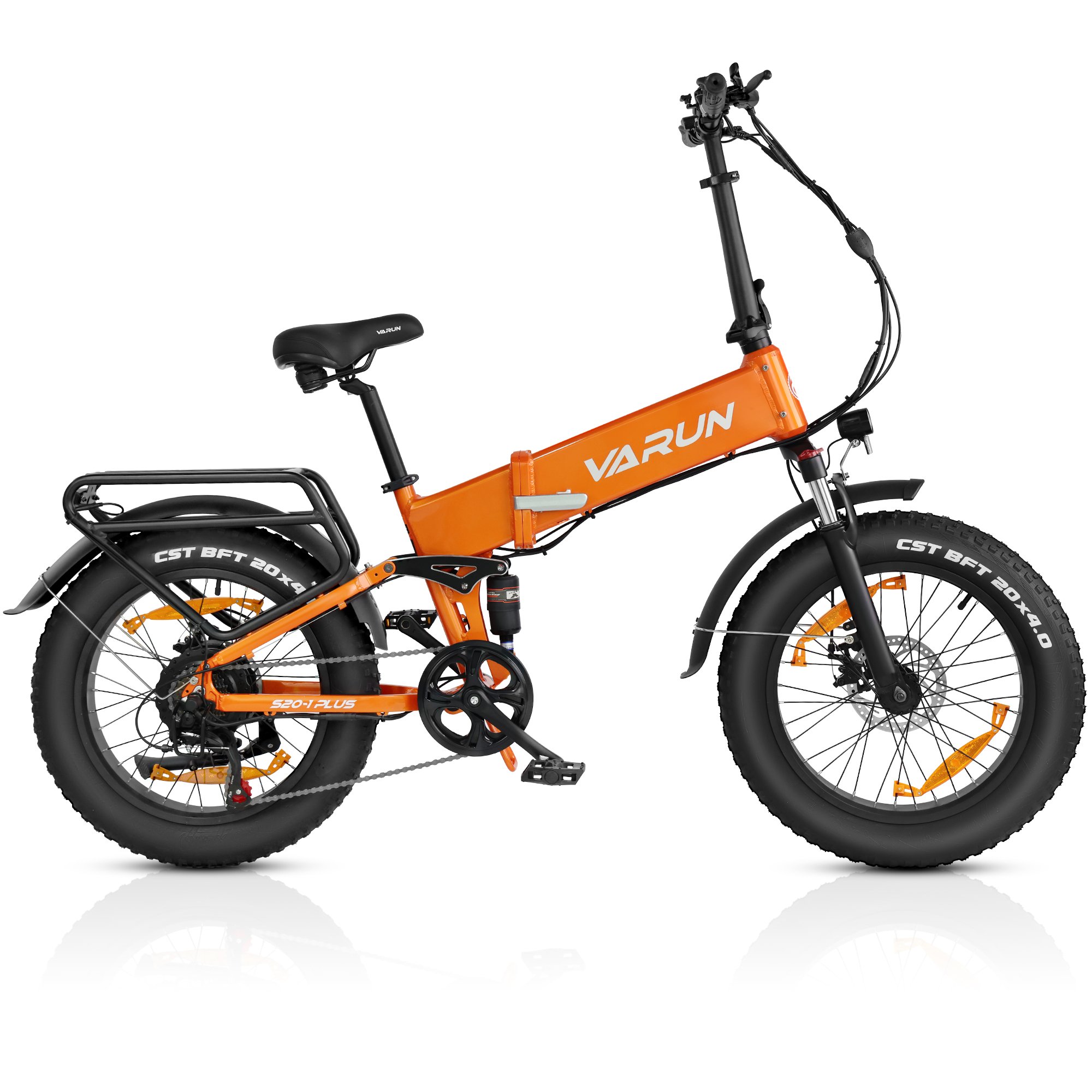 EU UK 750W Folding Electric Mountain Bike 48V 13AH SHIMANO 7 Speed Fat Tyre Foldable Ebike With Front And Rear Shock Absorber