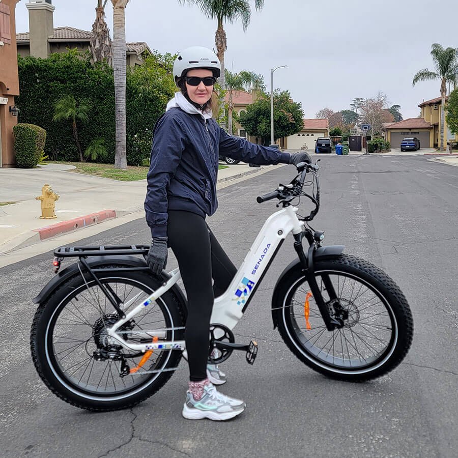 Senada Wholesale US Stock 750W 20Ah Fat Tire Electric City Bikes with throttle