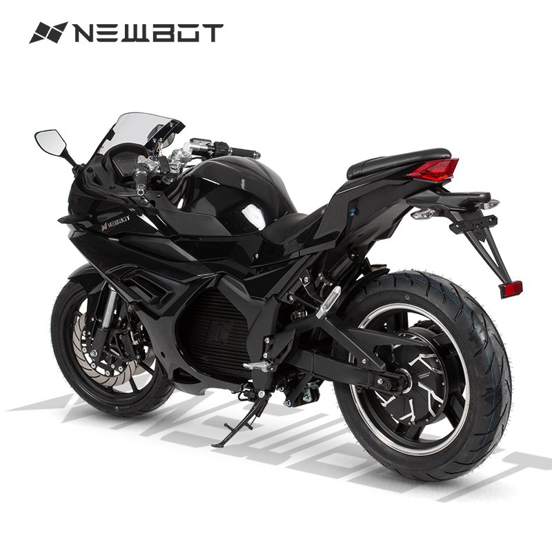 Newbot EEC COC Storm 5000W 72V 102Ah Black Electric Motorcycle High Speed Sportbike Moto Electric Motorcycles