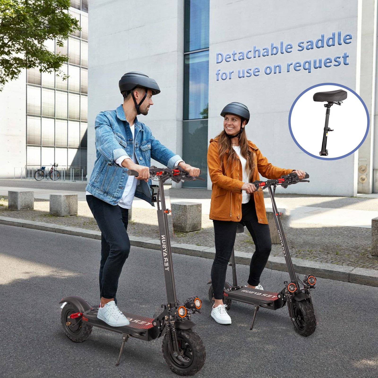 Folding electric scooter Two-Wheel Smart Balance Scooters 11inch Off-Road Tyre Electric Scooter for Adults Optional Seat