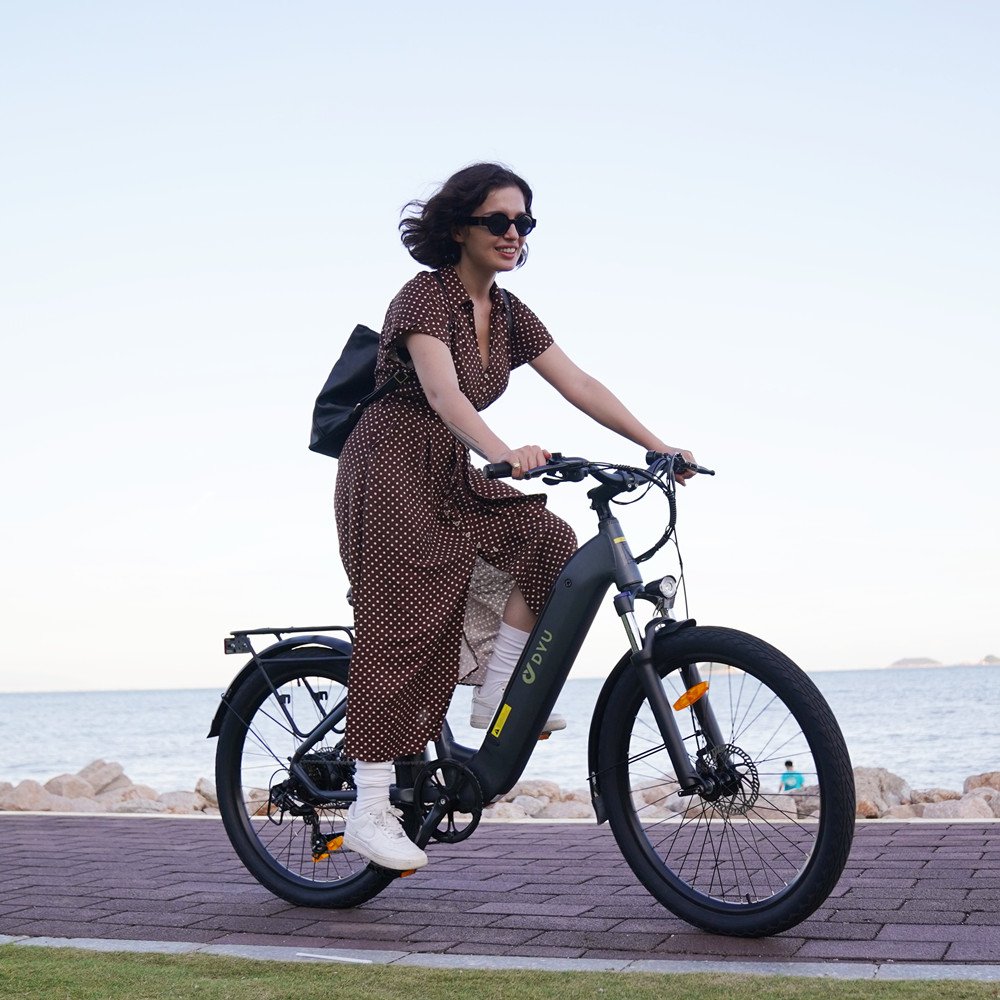 Poland Warehouse DYU 26 inch kit electric fat bike bicycle mountain e-bike City Pedal Assisted Electric Bike For adults