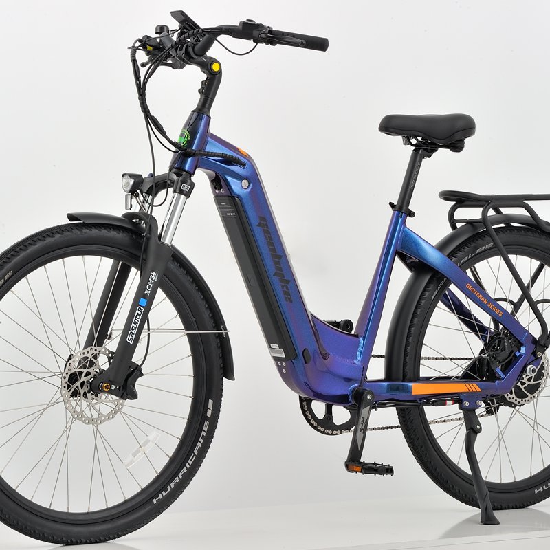 GEOBYKE 750W 48V 15Ah Electric City Bike with Rear Hub Motor Long Range Lady E-Bike Aluminum Alloy Frame