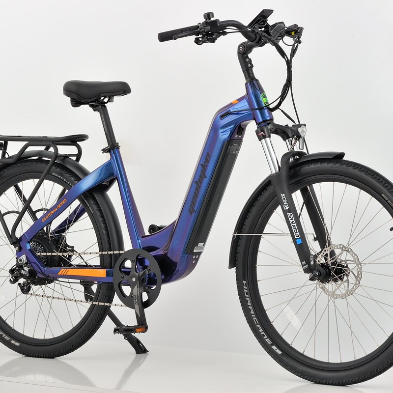 GEOBYKE 750W 48V 15Ah Electric City Bike with Rear Hub Motor Long Range Lady E-Bike Aluminum Alloy Frame