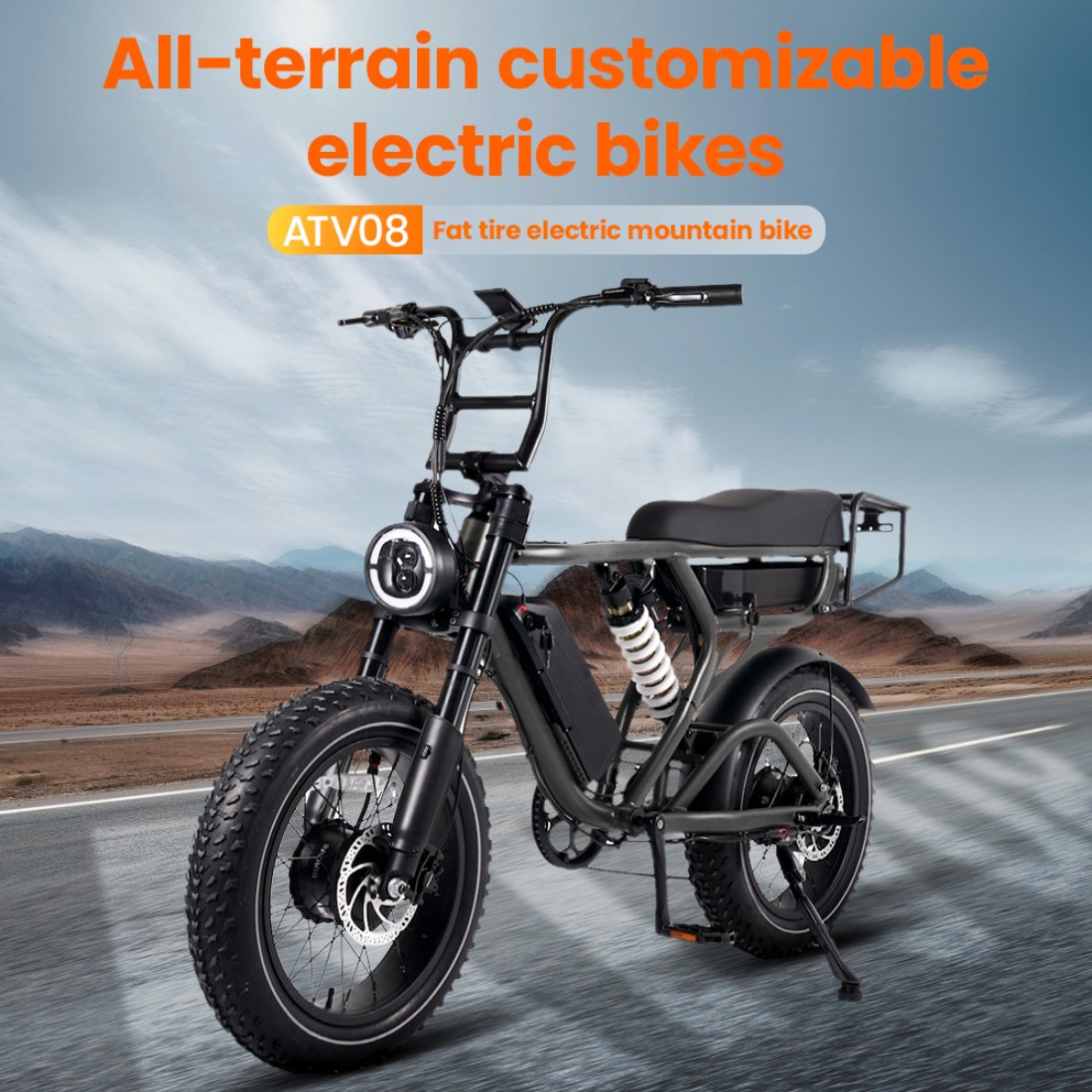 New arrival hot selling dual motors dual batteries long range 1000w powerful beach city fat tire electric bike for men women