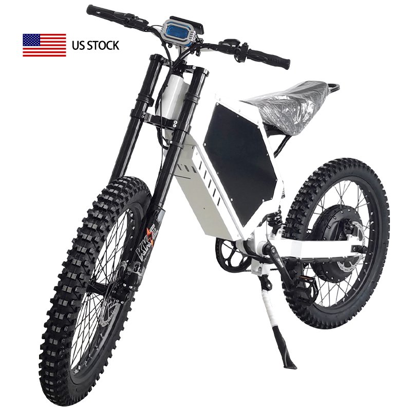 2000W 75AH Full Suspension Vintage-Style Fat Electric Bicycle 72V Racing Mountain Off Road Electric Dirt Bike for man ebike