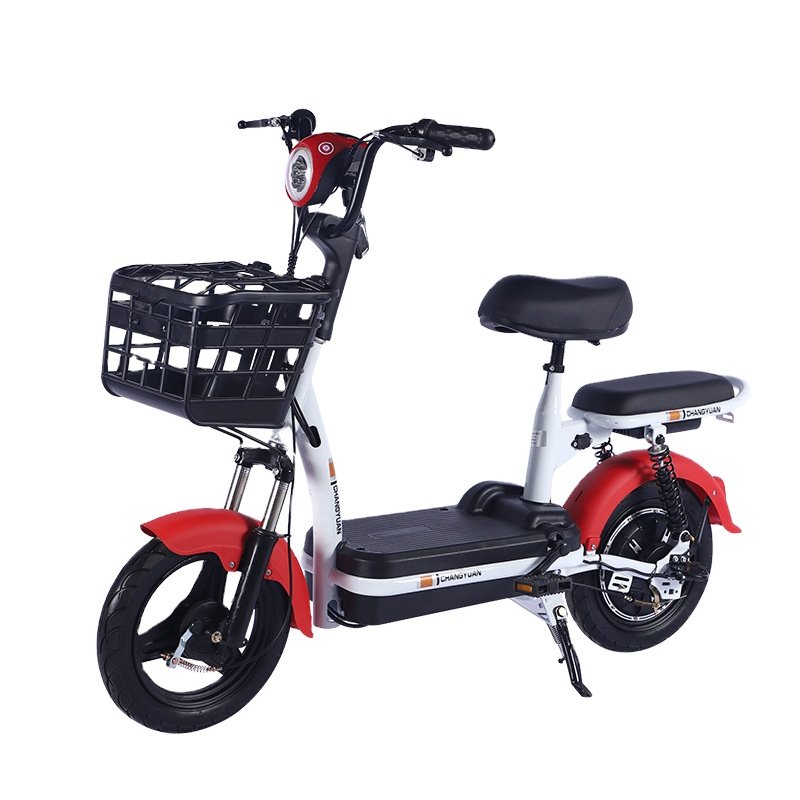 2024 New Discount bicycle 48Vlead-acid battery 350W Motor electric city bike for adults and k7students
