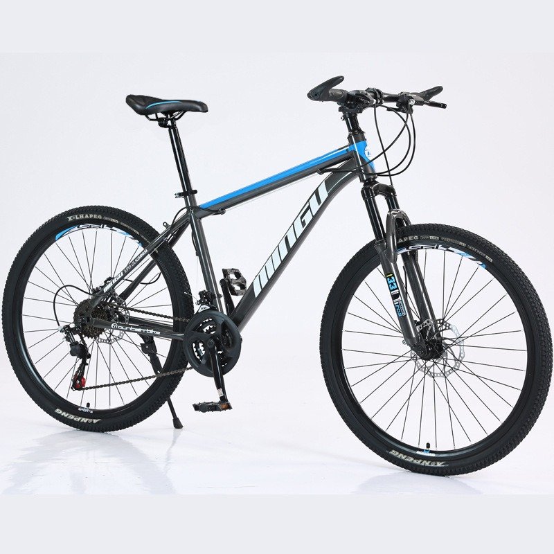 26-Inch Mountain Bike with 21/24 Speed Steel Frame Aluminum Alloy Double Rims