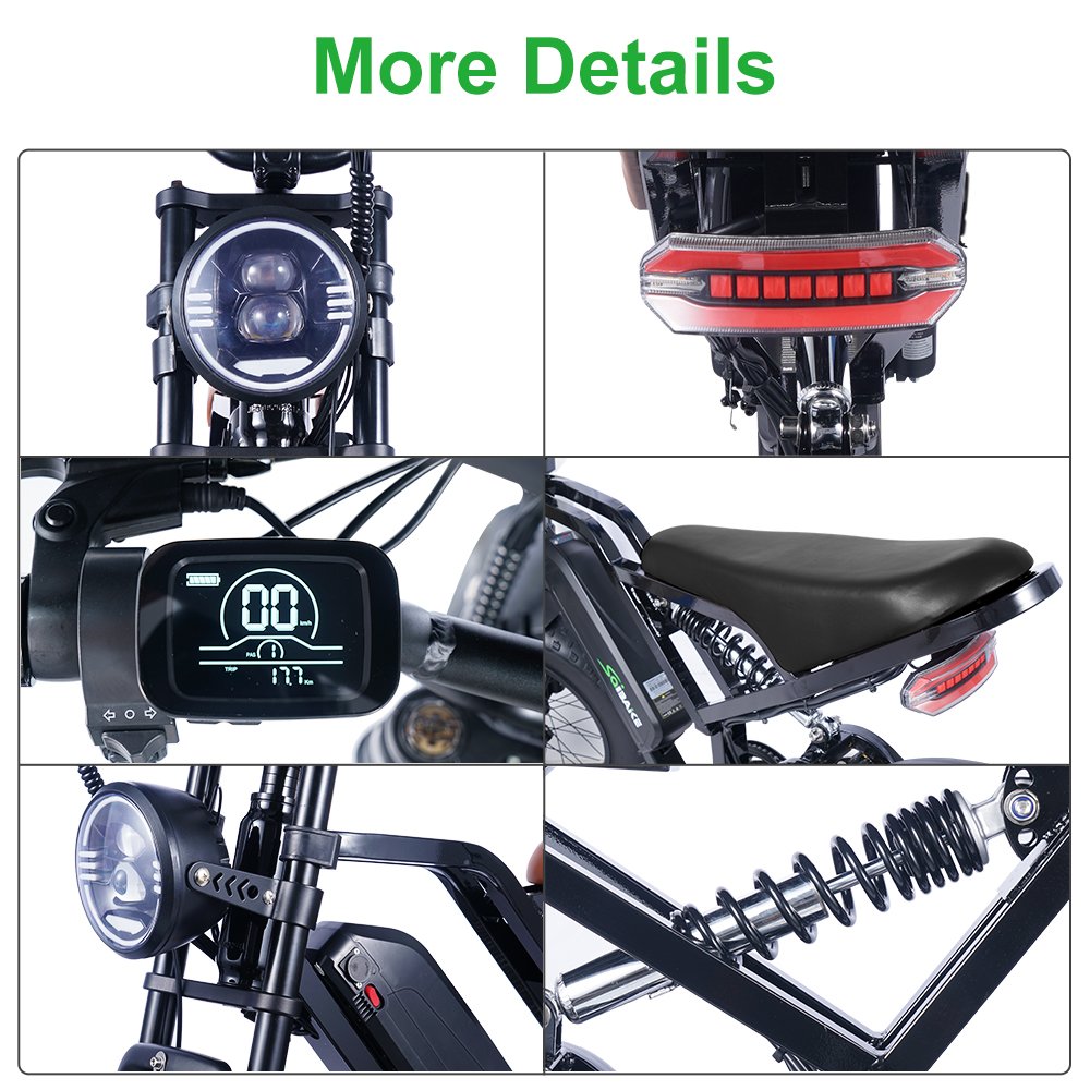 EU US Warehouse Drop Shipping 250W 750W 1000W Vintage Electric Bicycle Fat Tire Off Road Electric Bike Mountain for Adults