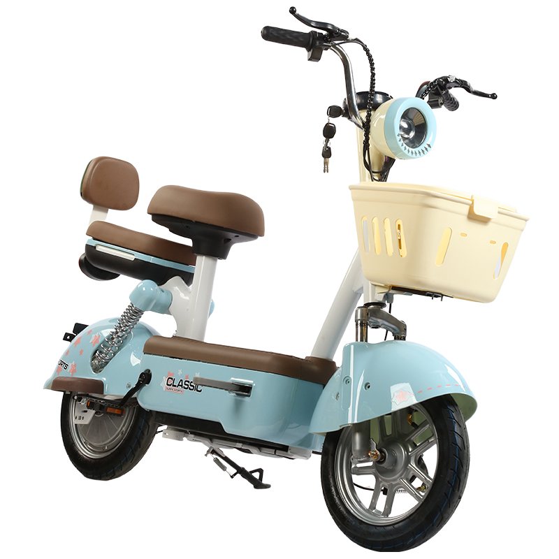 Cheap Parent-child Electric Bike Adult Electric Scooter Motorcycle Hidden Battery Three seats Electric Bicycle