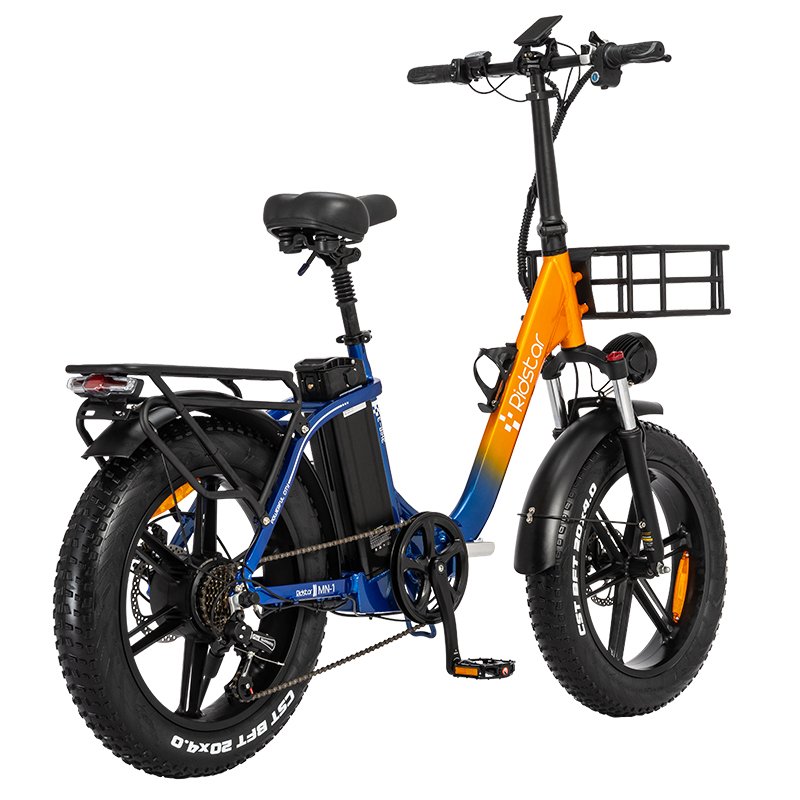 20-Inch Retro Electric City Bike with Rear Hub Motor 48V/15ah Lithium Battery Smart Electronic Cargo Bike Aluminum Alloy Frame