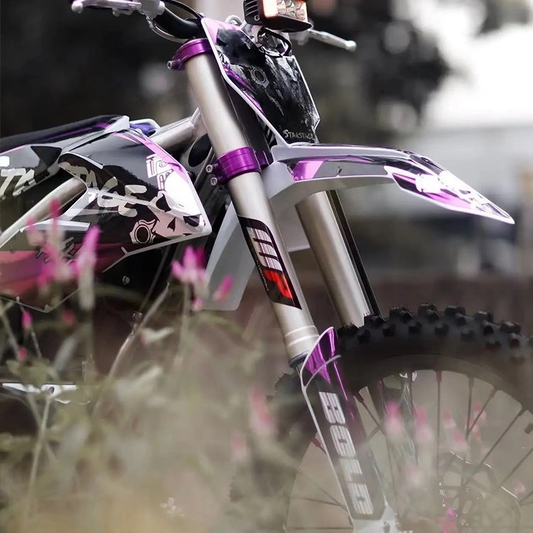 Starstage Electric Mountain Bike 5000W Titanium Frame Air-Cooled Motor 76V Battery 97Km/h Brushless Power