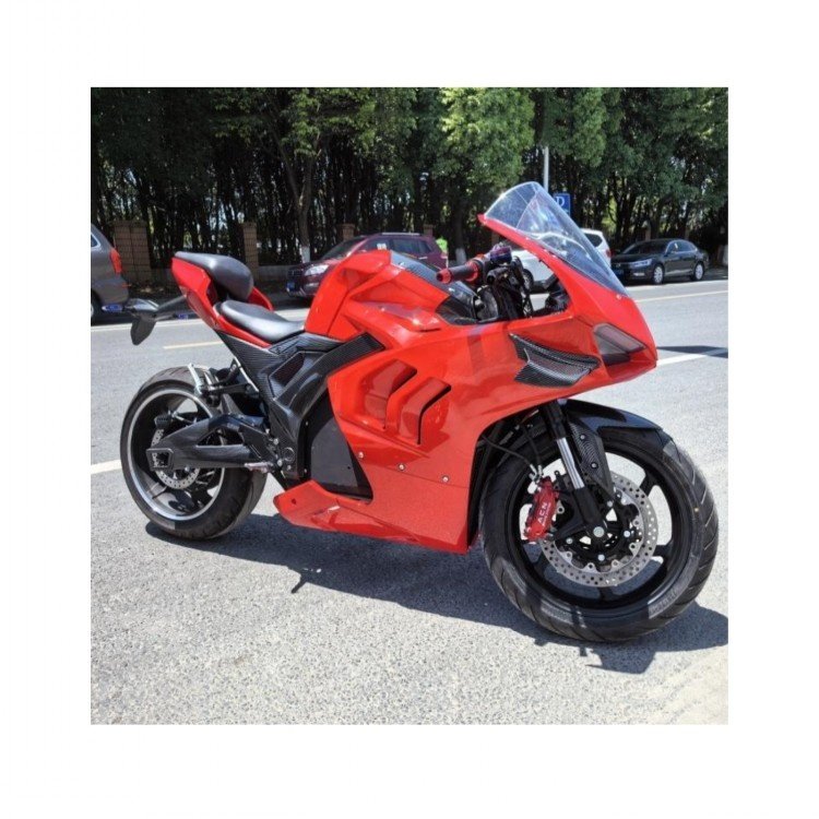New electric racing motorcycle sportbike V4