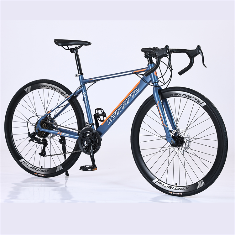 2024 China Factory Price Carbon Road Bike 21 Speed Disc Brake 700C Wheels Complete Road Racing Bicycle Men Cheap Ordinary