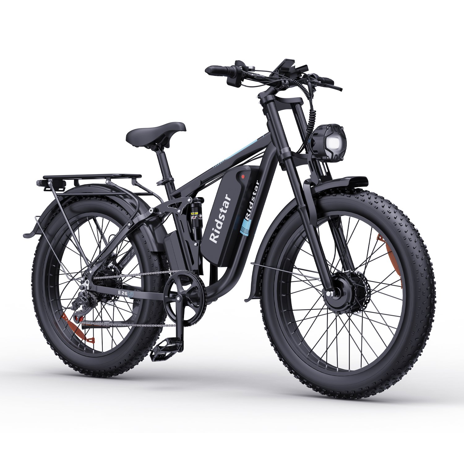EU Dual Motor 2000W 2024 Electric Mountain Bikes E26PRO 48V 23AH Fat Tire Electric Bikes Off Road Electric Bike