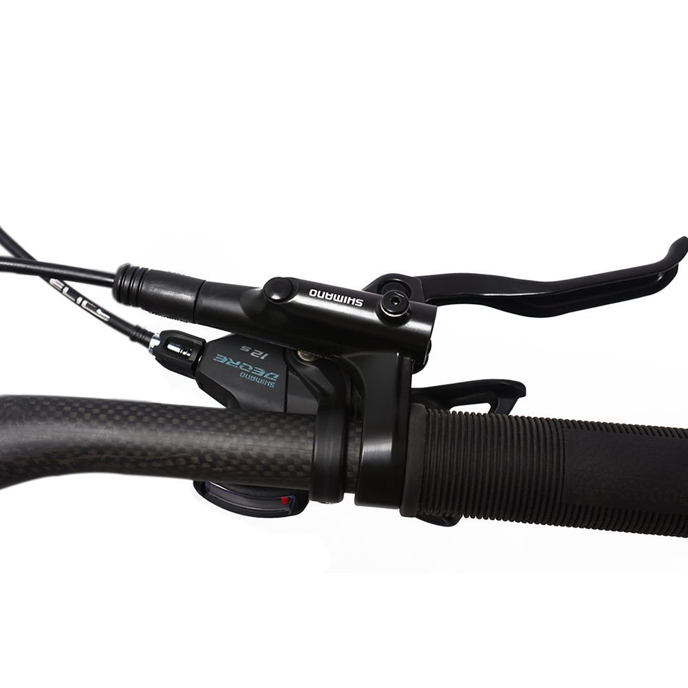 Mountain bicycle 29 inch Carbon fiber 12-speed wire-operated pneumatic front fork mountain bike