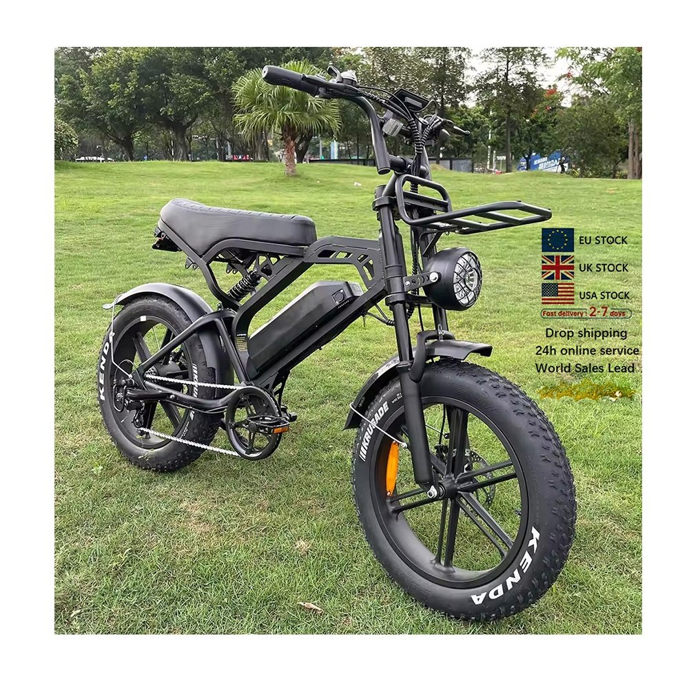 EU US Uk Warehouse Sell Velo Electrique Adults City Off Road Bicycle 250W/500W/1000W Motor 20 Inch Fat Tire Electric E-Bike