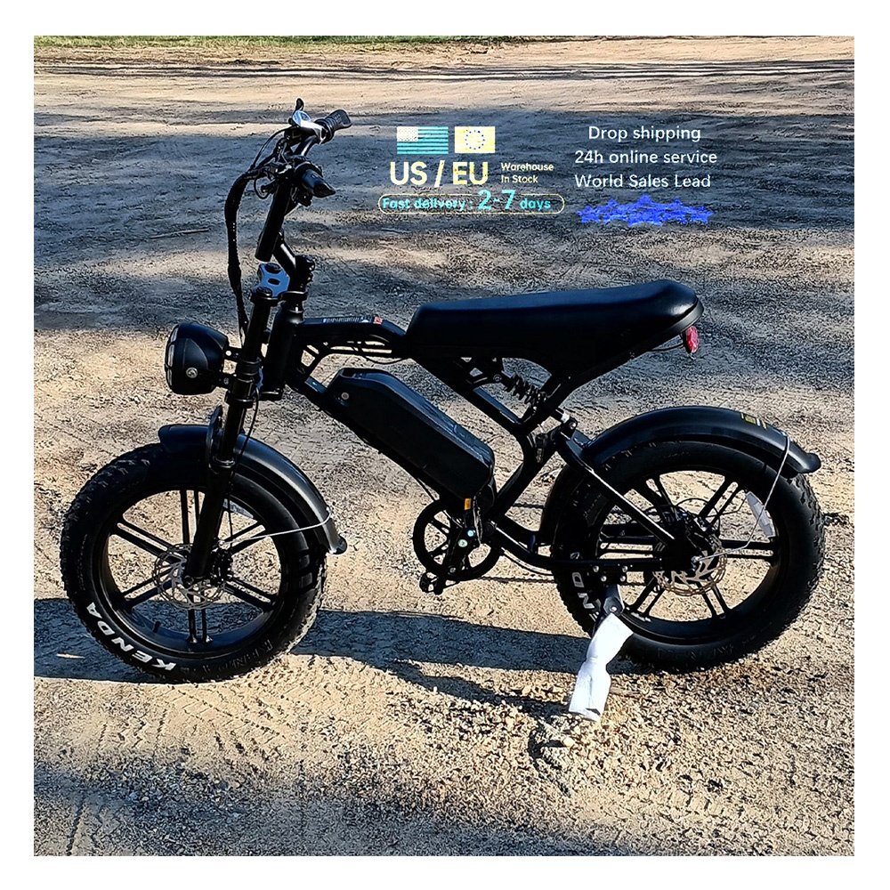 EU US Uk Warehouse Sell Velo Electrique Adults City Off Road Bicycle 250W/500W/1000W Motor 20 Inch Fat Tire Electric E-Bike