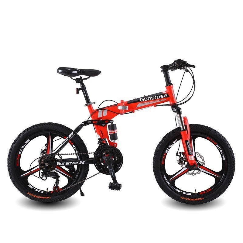 Wholesale Mountain bike variable speed folding shock absorption mountain bike Disc Brake Student Mountain Bike