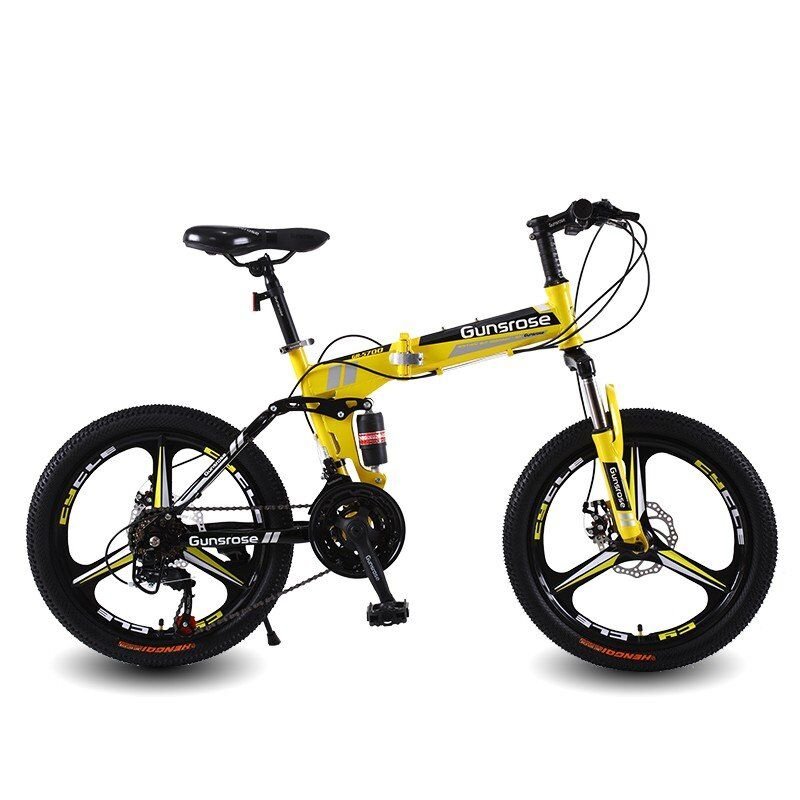 Wholesale Mountain bike variable speed folding shock absorption mountain bike Disc Brake Student Mountain Bike