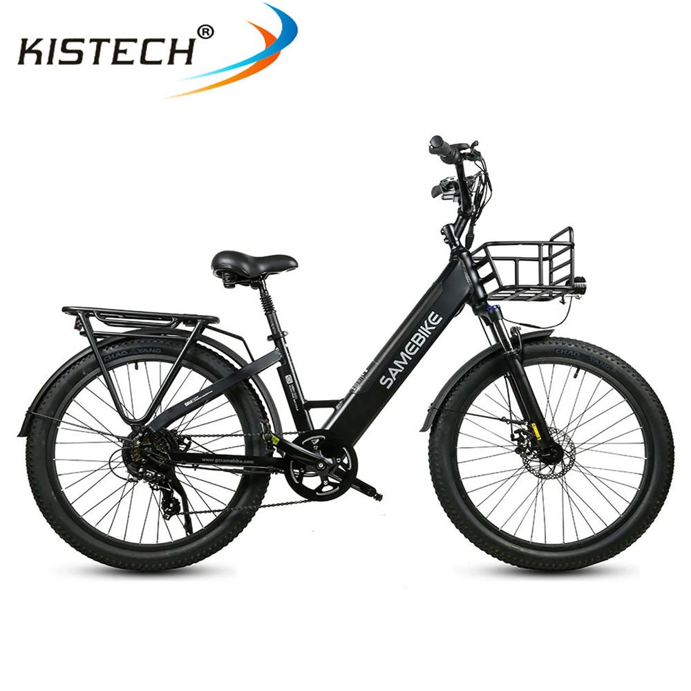 Samebike RS-A01 Electric City Bike With 750W Motor 26*3.0 Tires 48V 14AH Battery Ebike