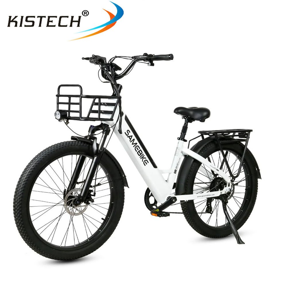 Samebike RS-A01 Electric City Bike With 750W Motor 26*3.0 Tires 48V 14AH Battery Ebike