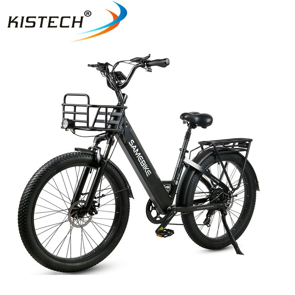 Samebike RS-A01 Electric City Bike With 750W Motor 26*3.0 Tires 48V 14AH Battery Ebike