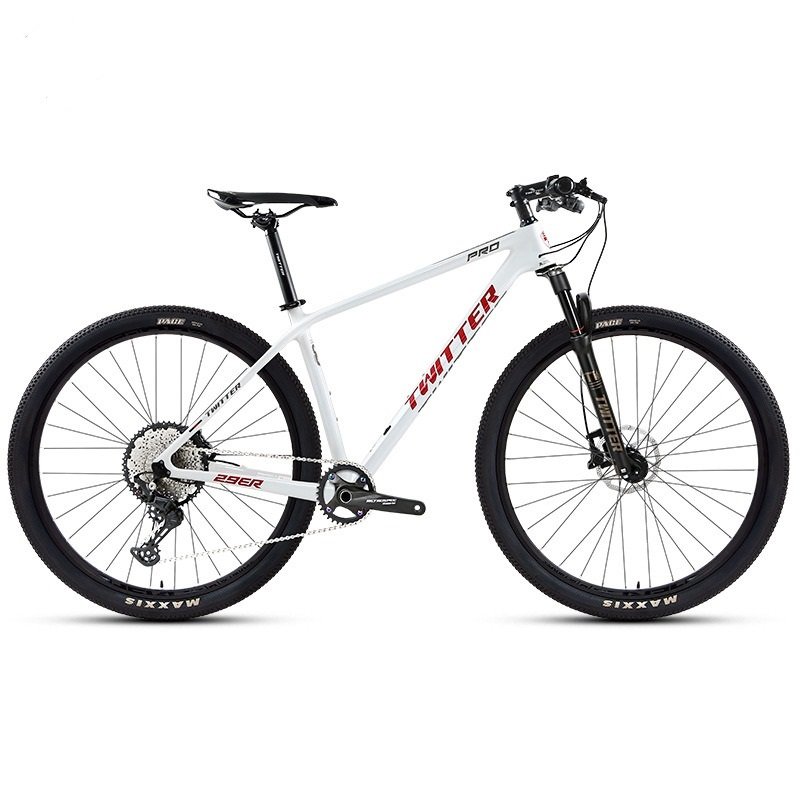 2024 Cheap 27.5 29 inch Carbon Fibre Mountain Bike M6100-12 Speed Downhill Bike Aluminium Straight Handlebar Bike