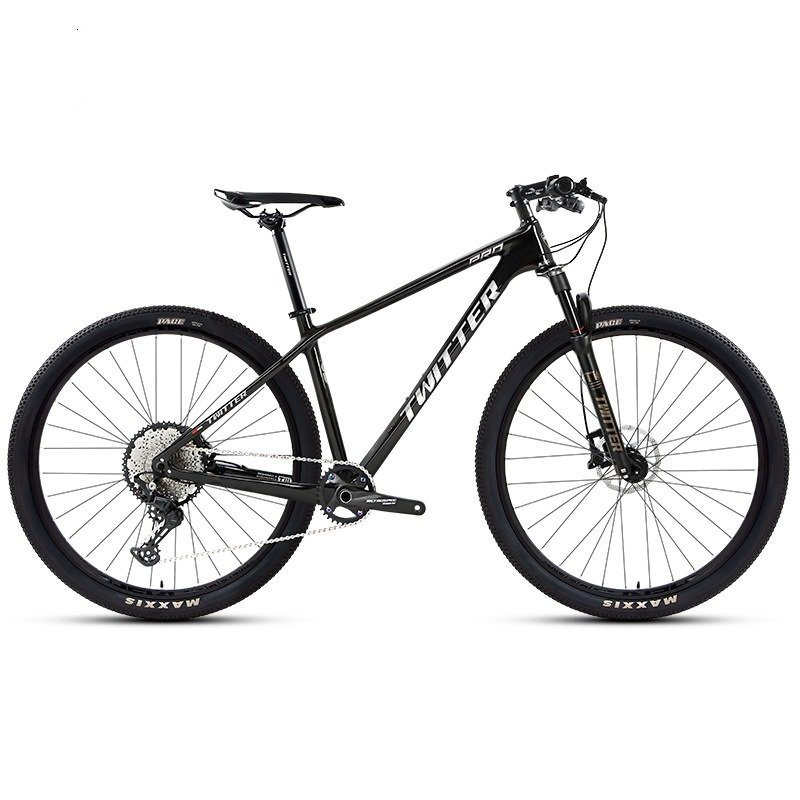 2024 Cheap 27.5 29 inch Carbon Fibre Mountain Bike M6100-12 Speed Downhill Bike Aluminium Straight Handlebar Bike