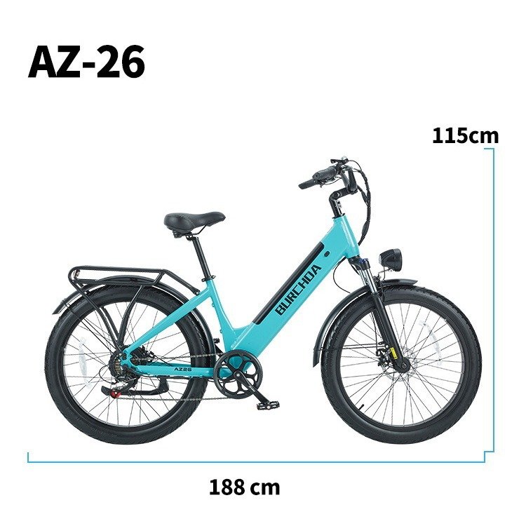 Electric Bike 1000w Motor 48v20ah 7-speed 26\" 3.0 Fat Tire Aluminum Alloy Frame Digital Multi-functional Mountain & City E-bike