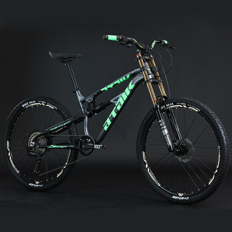 26/27.5 inch speed drop aluminum alloy soft tail oil brake mountain bike