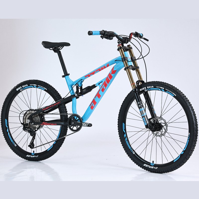 26/27.5 inch speed drop aluminum alloy soft tail oil brake mountain bike