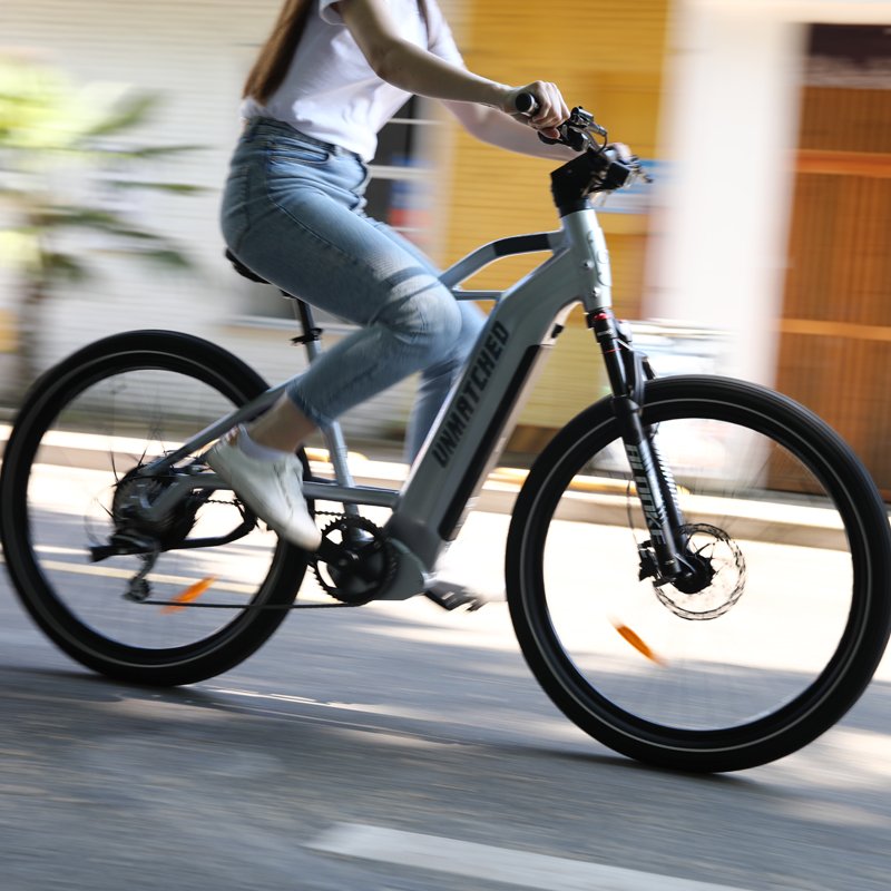 2023 New Model 48V500W Electric City Bike women 27.5inch Beach Ebike with Suspension Fork Bicycle