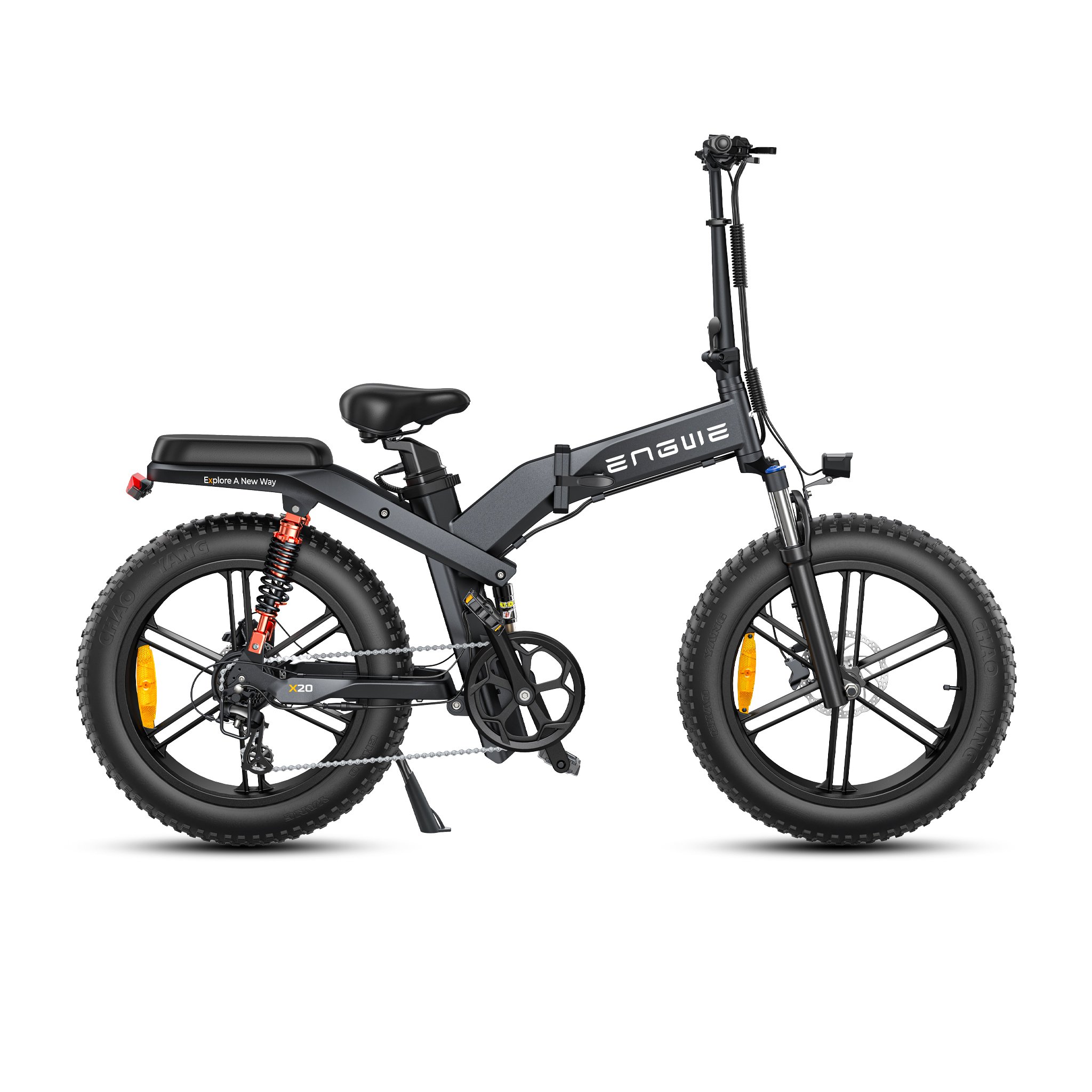 ENGWE X20 750W Electric Mountain Bike 48V Brushless Hub Motor Ebike 20in Electric City Bike