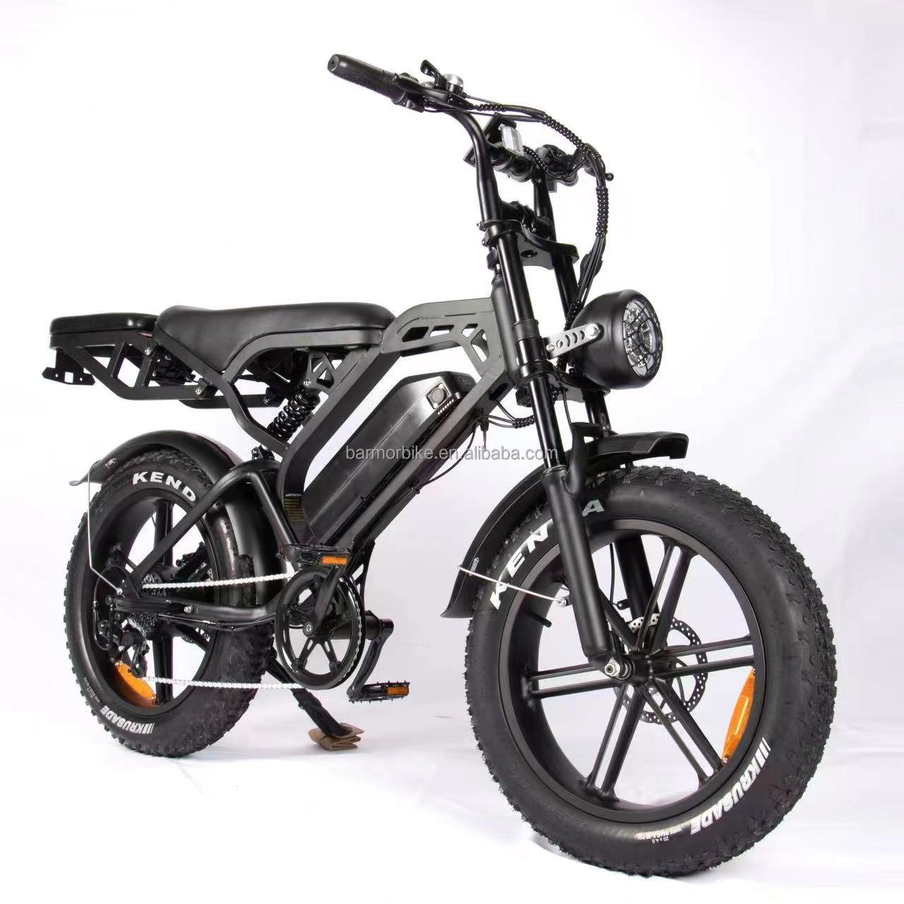 Top Ranking 1000W Electric Bike with 20/26 INCH Steel Downhill Mountain Frame Rear Hub Motor Lithium Battery Road Bicycles Use