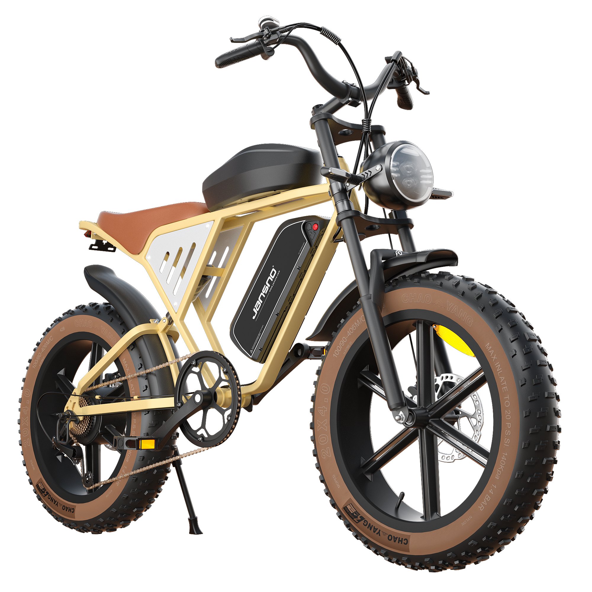 JANSNO 2024 US EU warehouse e bike 750w Dual lithium battery mountain bike full suspension bicycle electric