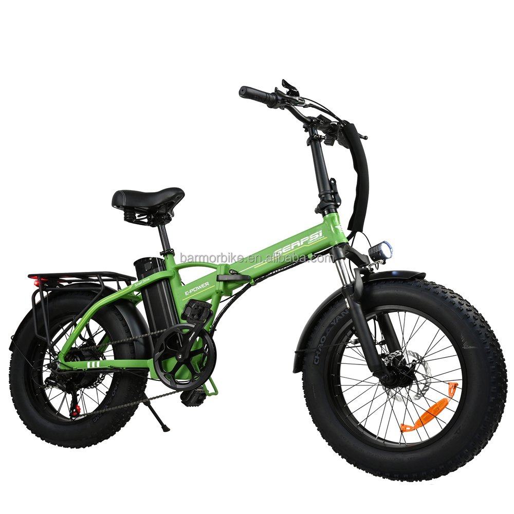 EU US UK 1000W Folding Mountain Fatbike for Adults 48V Electric Bike Full Suspension Steel Disc Brake Lithium Battery Model Fat