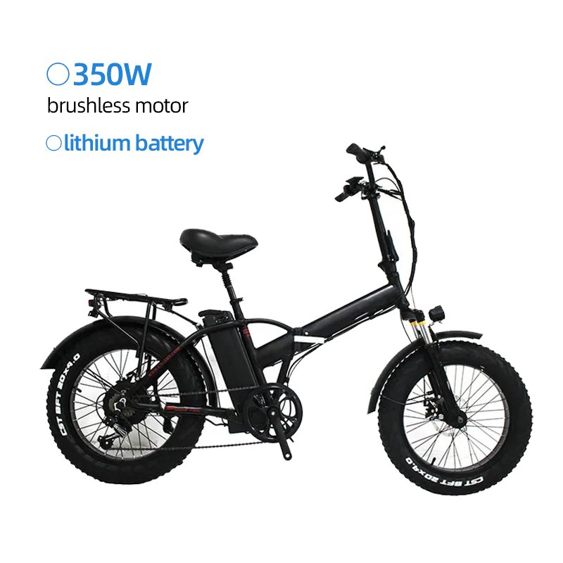Warehouse Stock Foldable Electric Bike 14 Inch Fat Tire Off Road Ebike 400W 48V Lithium Mountain Electric Bicycle For Adults