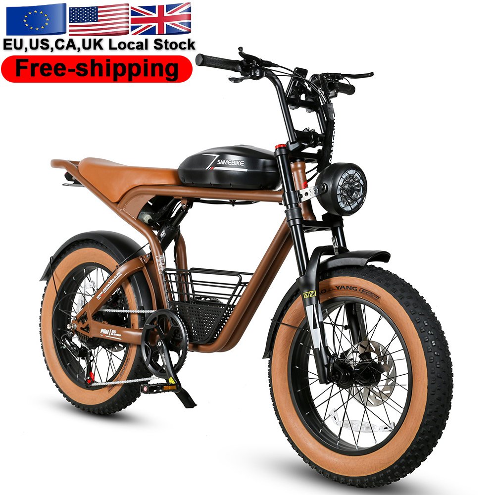 USA warehouse cheap drop shipping SAMEBIKE 1200w Power 48v 16ah Lithium Battery long distance Fat Tire Electric Mountain bike
