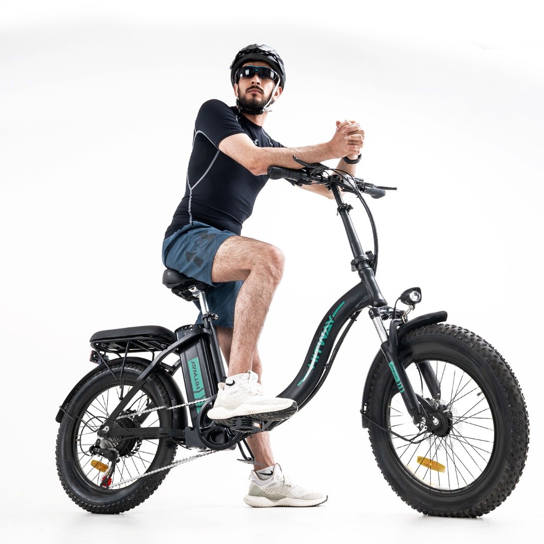 EU UK Stock BK6S E Bike 20 inch E-Fatbike 250 W Motor 36V 11.2Ah Battery Folding City E-Bike LCD Display 7 Gears Electric Bike