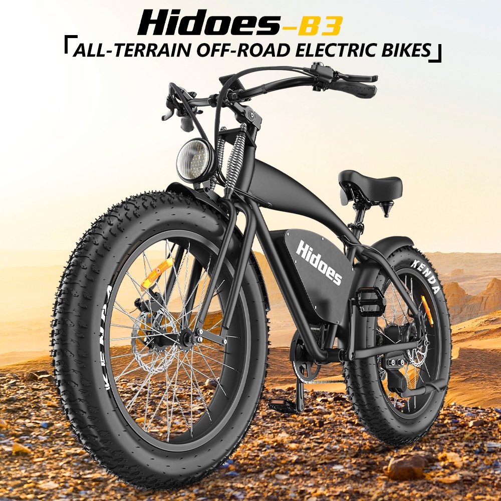 Beach Mountain City Road Hidoes B3 Urban 26-Inch Electric City Bike Drop Shipping 48V 1200W Power Lithium Battery 7 Speed Gears