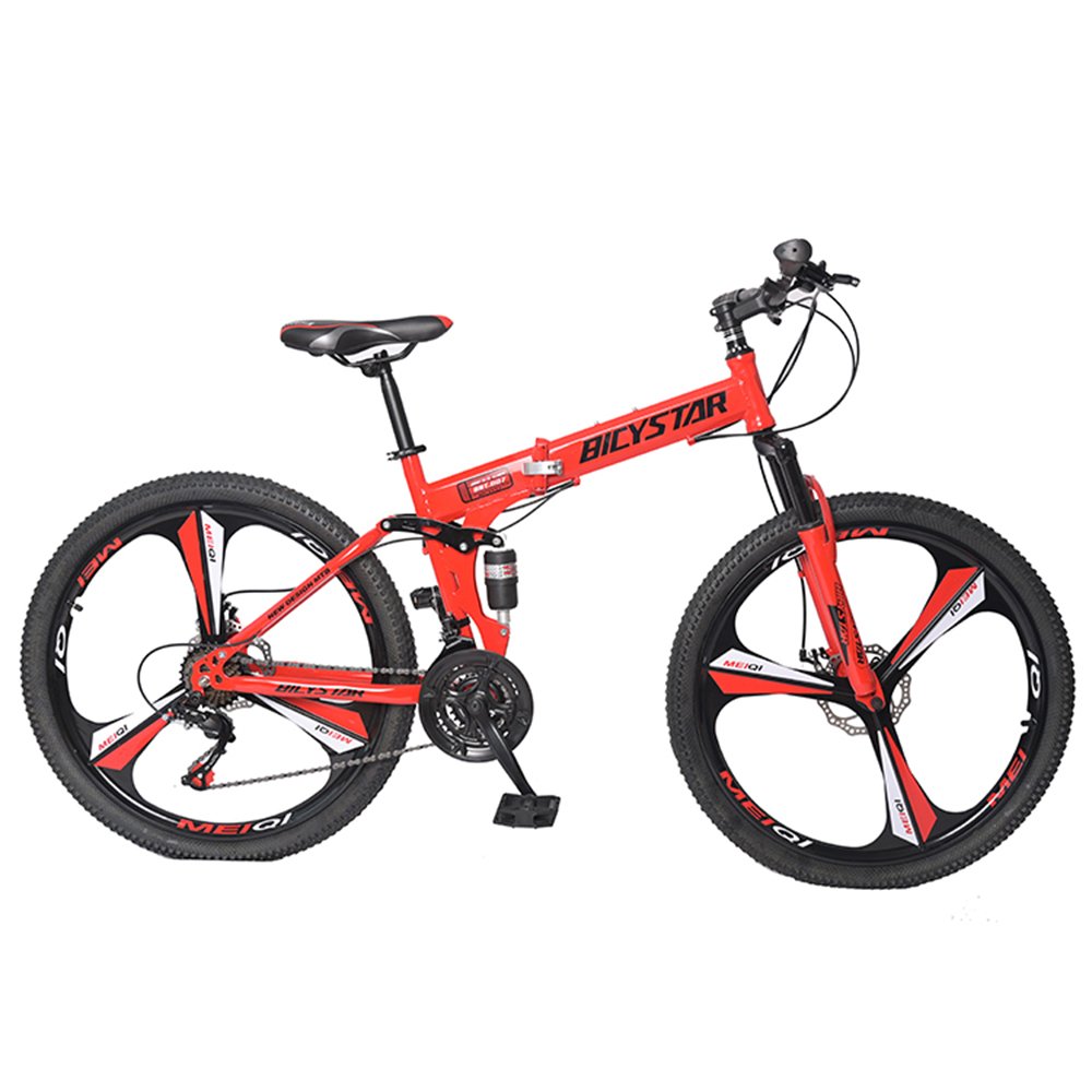 Factory 26 inch folding mountain bike /wholesale good quality full suspension mountainbike /foldable sepeda gunung lipat