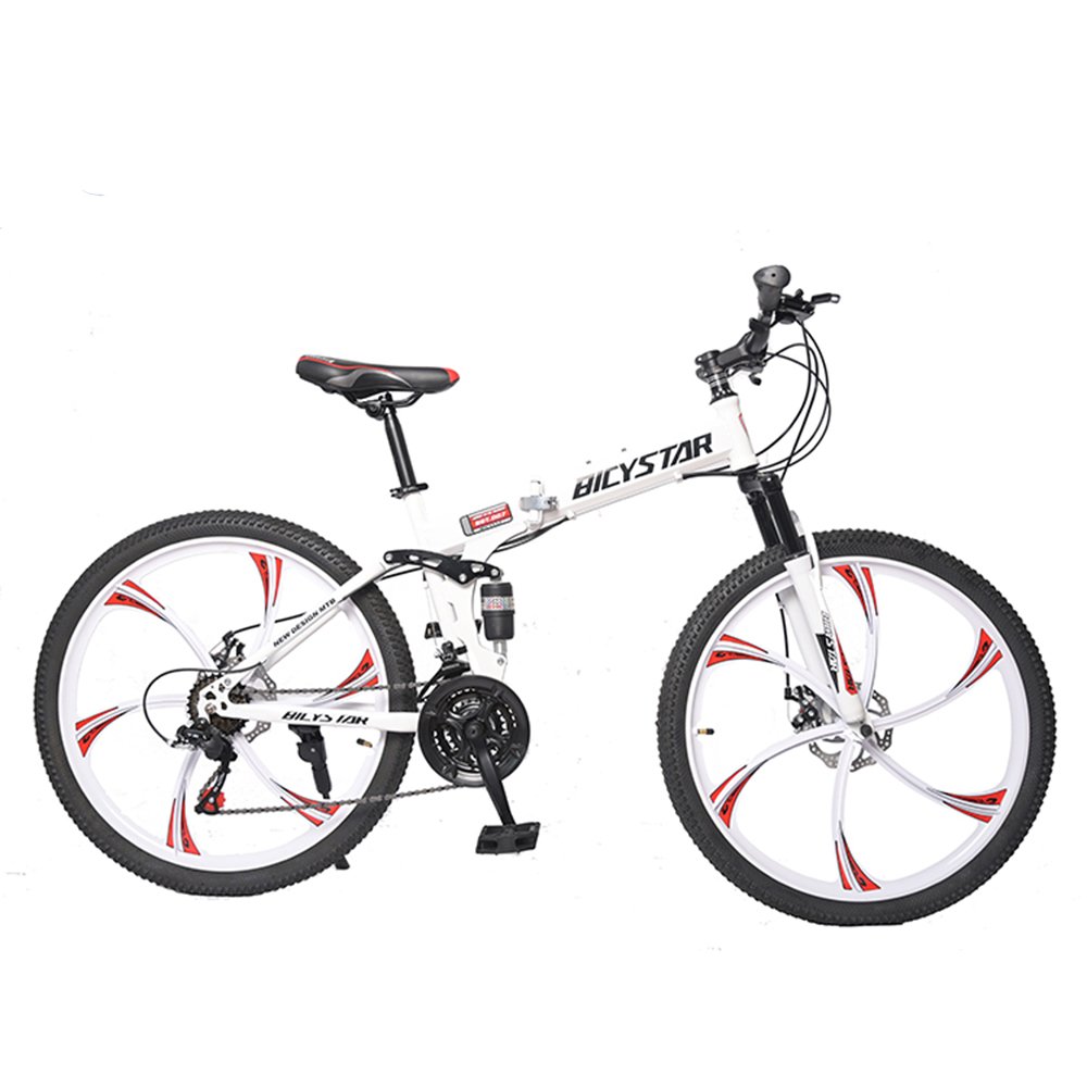 Factory 26 inch folding mountain bike /wholesale good quality full suspension mountainbike /foldable sepeda gunung lipat