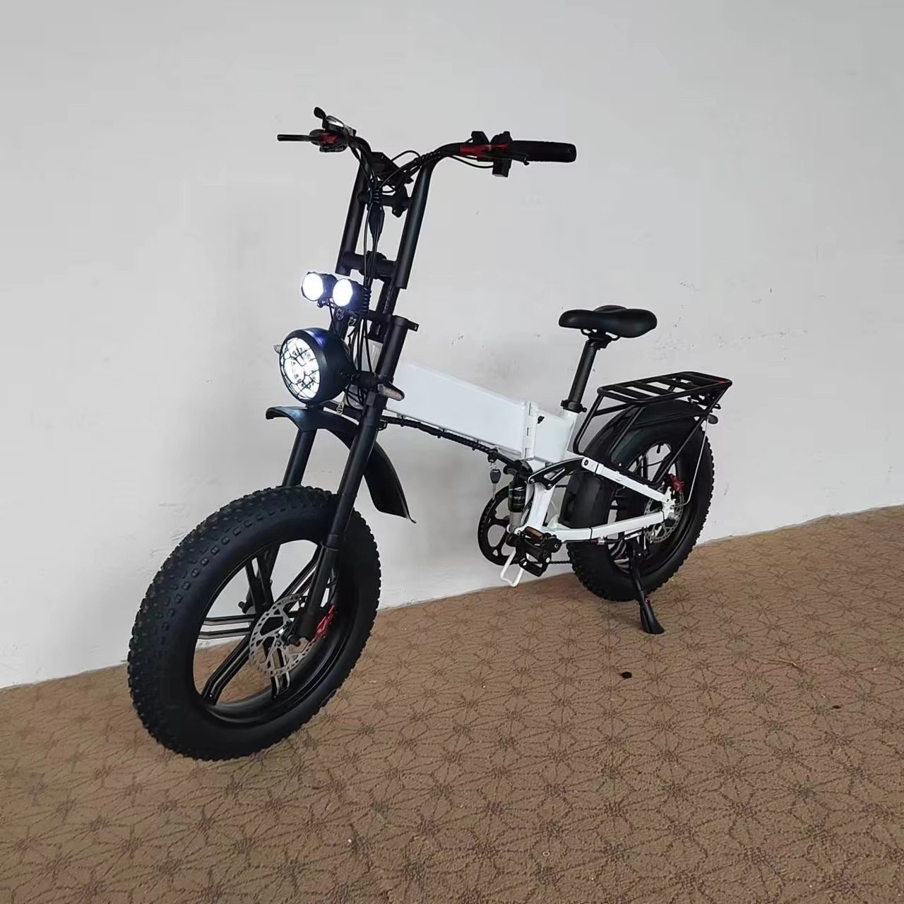 750W e bike Bafang Motor Electric Folding Bike 52V21Ah Hydraulic Brake Full Suspension Fat Tire Long Range Electric City Bike
