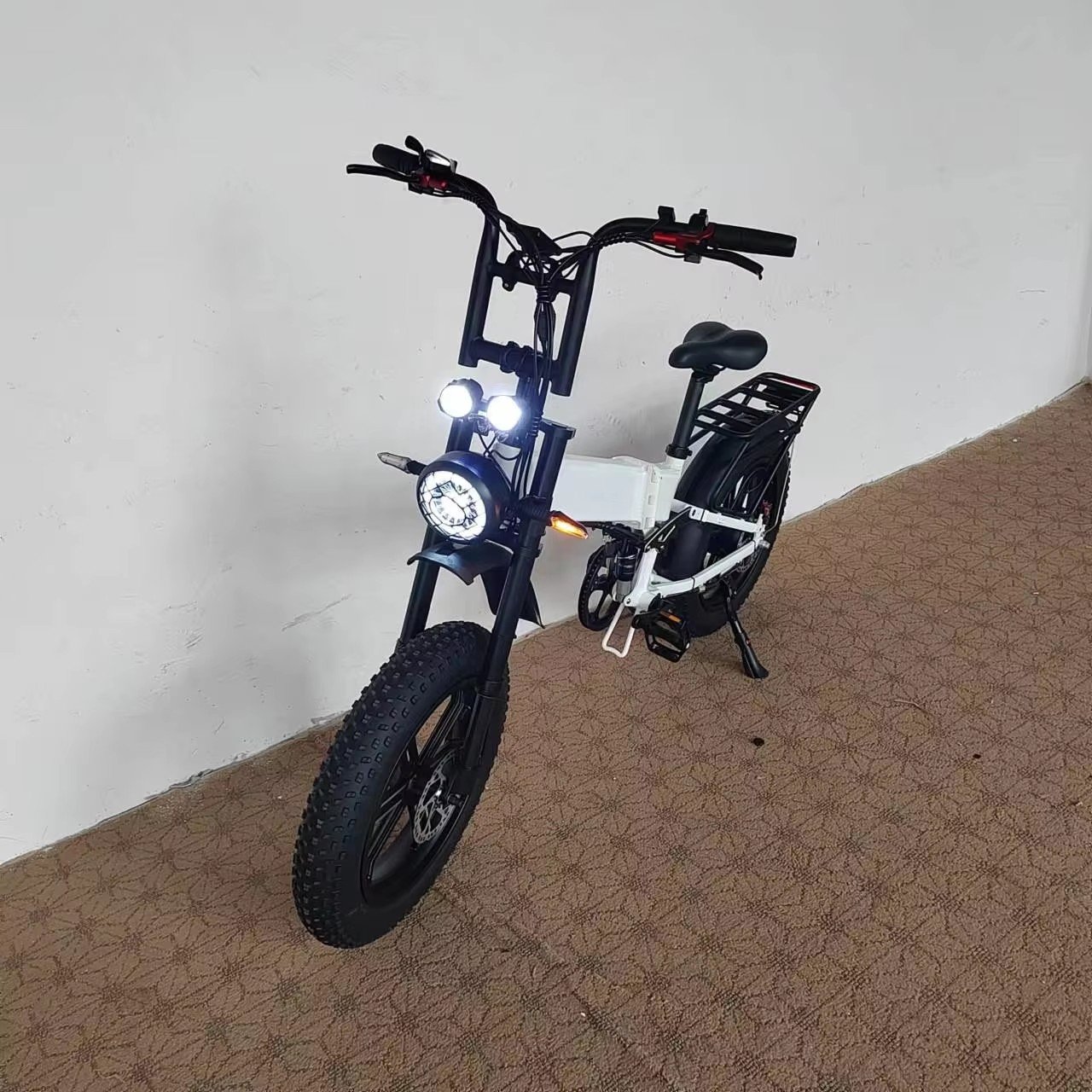 750W e bike Bafang Motor Electric Folding Bike 52V21Ah Hydraulic Brake Full Suspension Fat Tire Long Range Electric City Bike