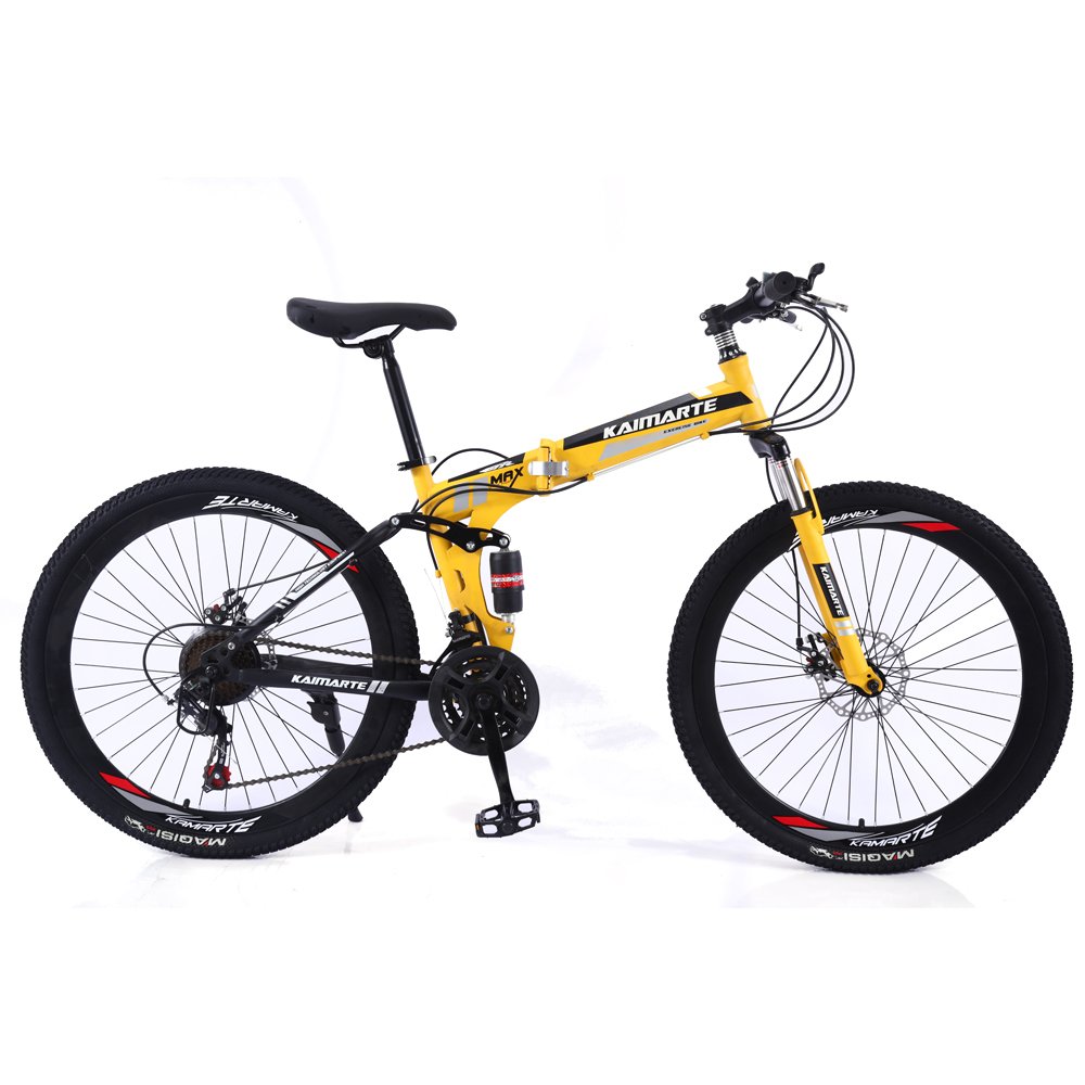 Wholesale foldable mtb 26 inch 21/24/27-speed high carbon steel frame men mountain bike bicycle for adults